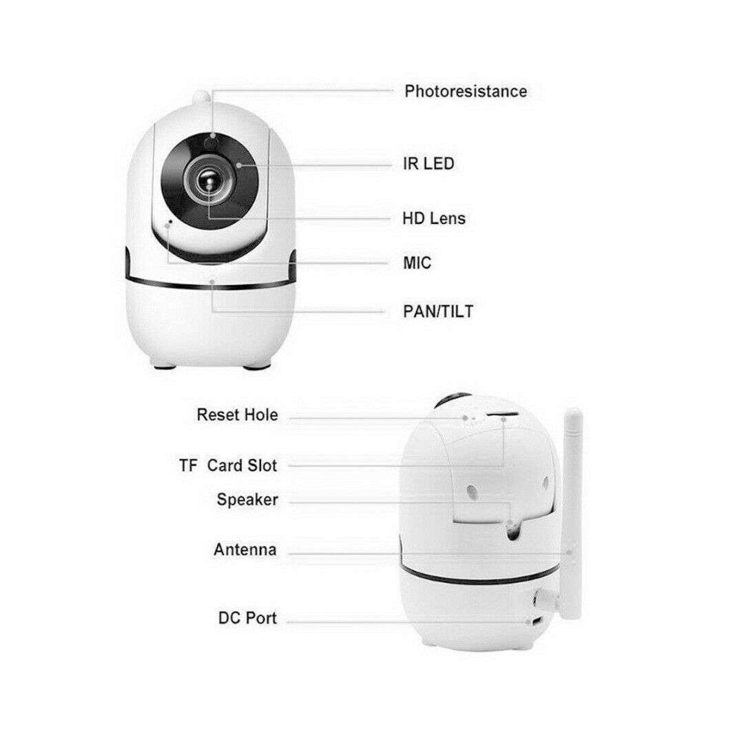 1080P WiFi Wireless Indoor Home Security Camera Night Vision Baby Pet Monitor by Wowza Finds