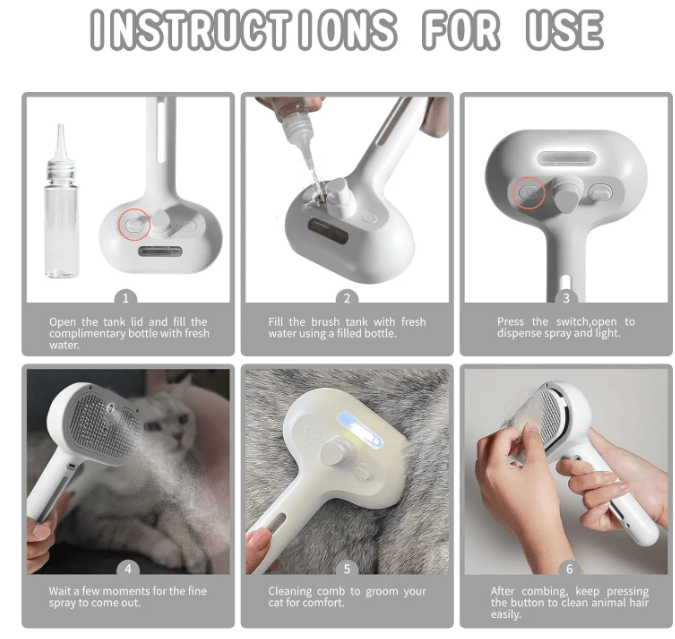 Pet Hair Spray Brush - Wowza Finds