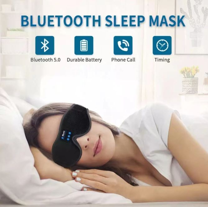 3D Eye Mask Bluetooth 50 Unlimited Music Stereo - Wowza Finds