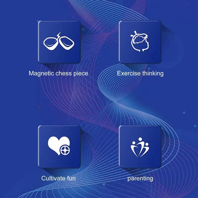 Chess Board Game Magnetic Effect - Wowza Finds