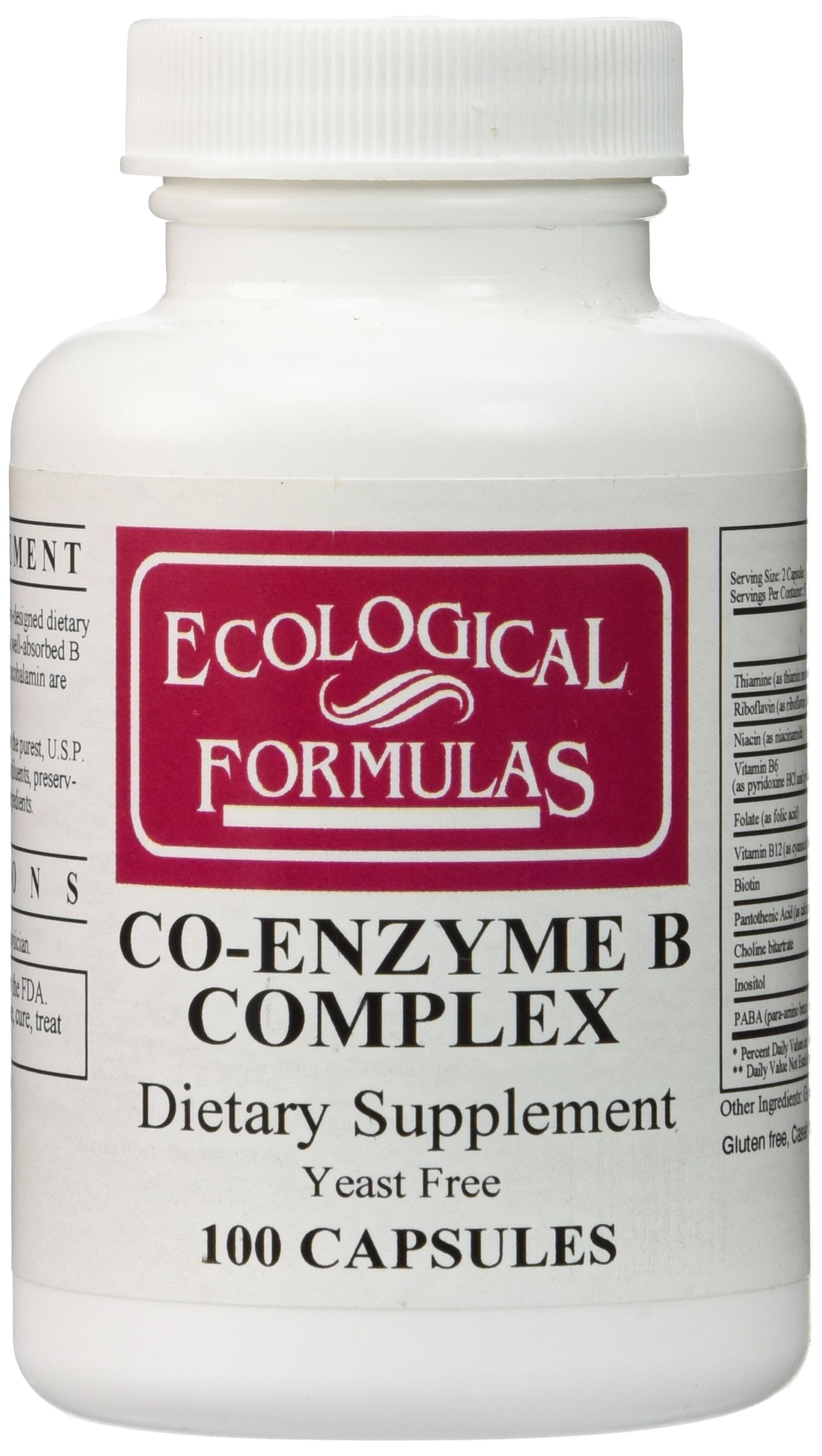 Ecological Formulas/Cardiovascular Res. - Co-Enzyme B Complex - 100 Caps. by Wowza Finds