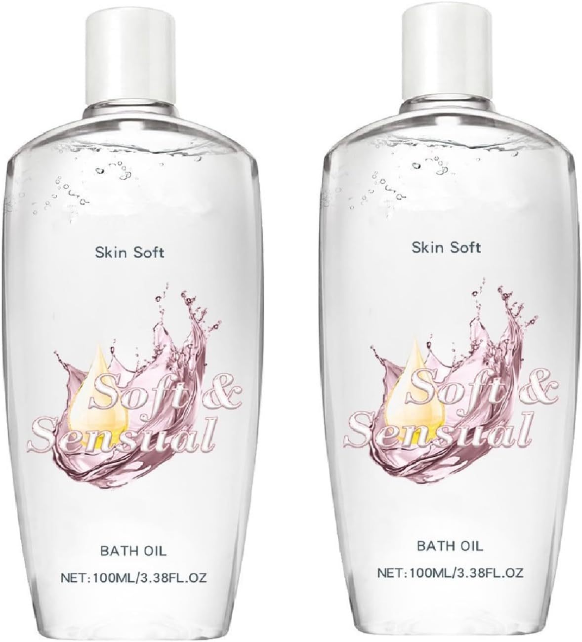 2PCS Skin So Soft-Soft &Sensual Bath OilSkin Bath OilOriginal Skin Bath Oil So Soft - Moisturizes and HydratesOriginal Bath Oil for Women by Wowza Finds